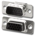 DHD-15HP 15 Pin HiDen Male Crimp D-Sub Housing Tin