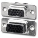 DHD-15HS 15 Pin HiDen Female Crimp D-Sub Housing Tin
