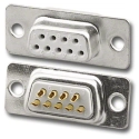 DS-9S/T 9 Pin Female Solder D-Sub Housing Tin Plated