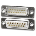 DS-15P/T 15 Pin Male Solder D-Sub Housing Tin