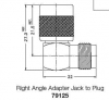 000-79125 TNC Jack-Plug Right Angle Adapter