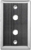 WP-C-2H-3/8 2 Hole Single Gang Plate for 3/8 inch Coax